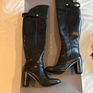 Louise et Cie Black Over the Knee Boots